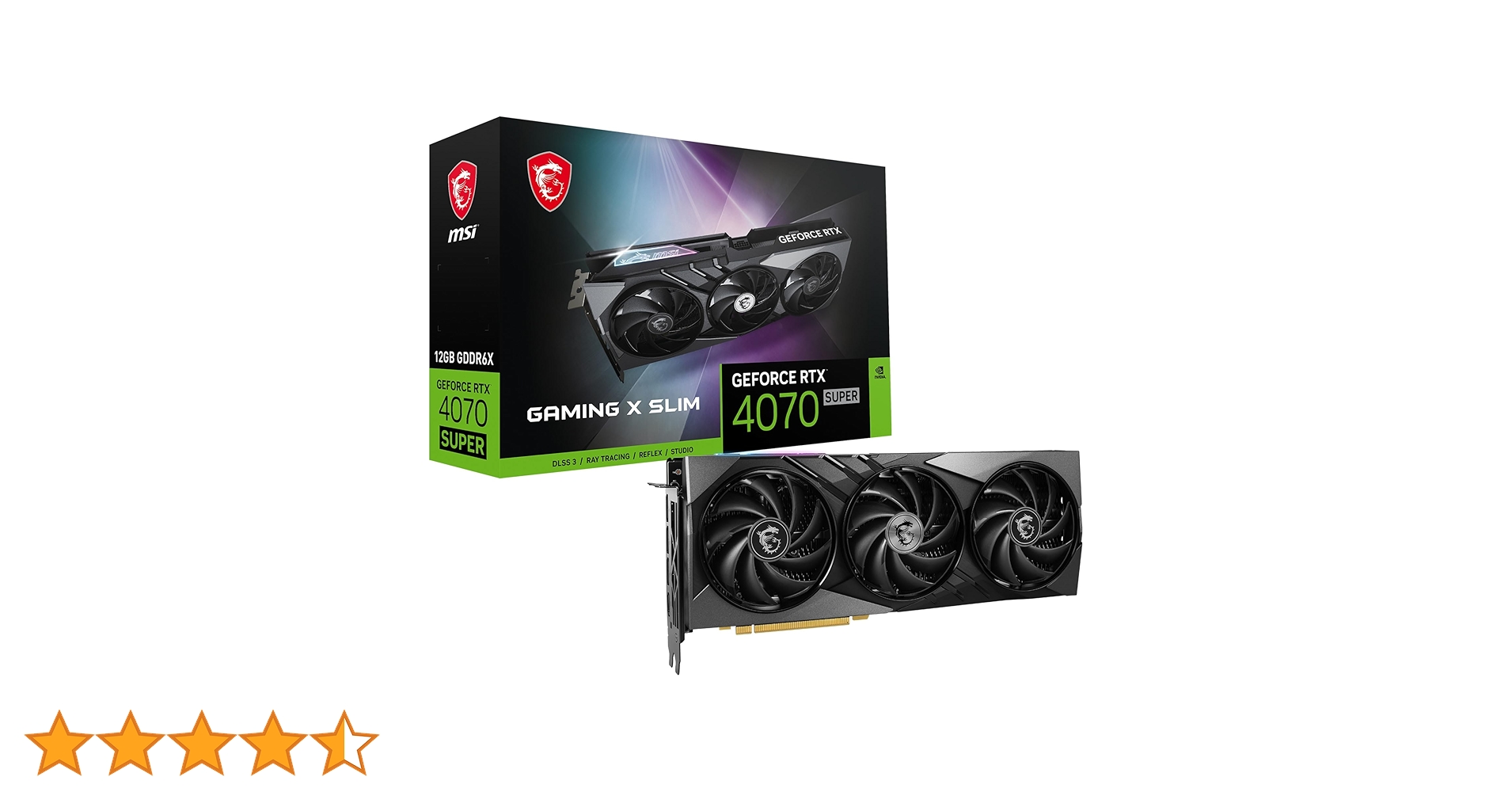 【12/25までの出品】GEFORCE RTX 4070 SUPER 12GB Amazon.com: NVIDIA - GeForce RTX 4070 Super 12GB GDDR6X Graphics